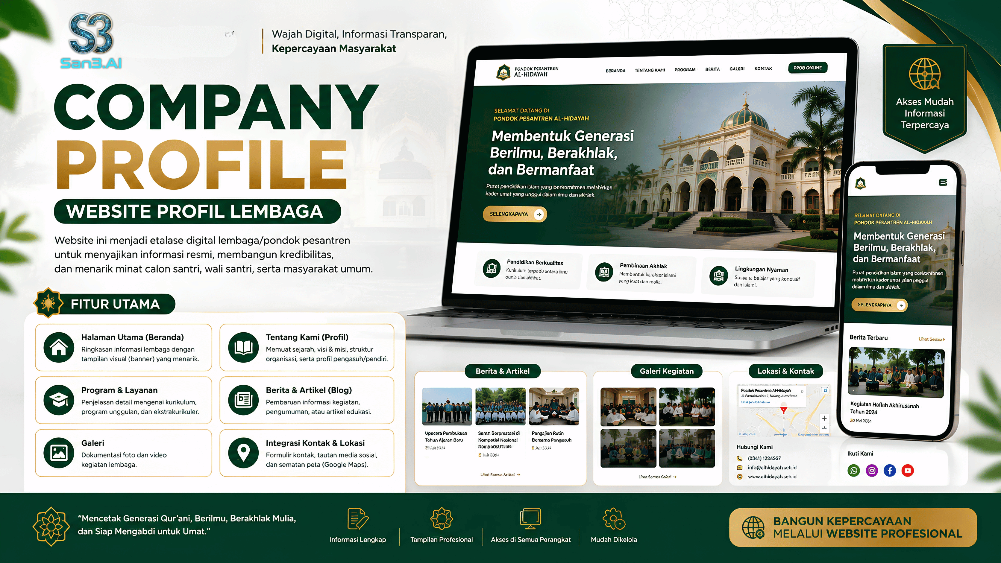 Company Profile (Website Profil Lembaga)