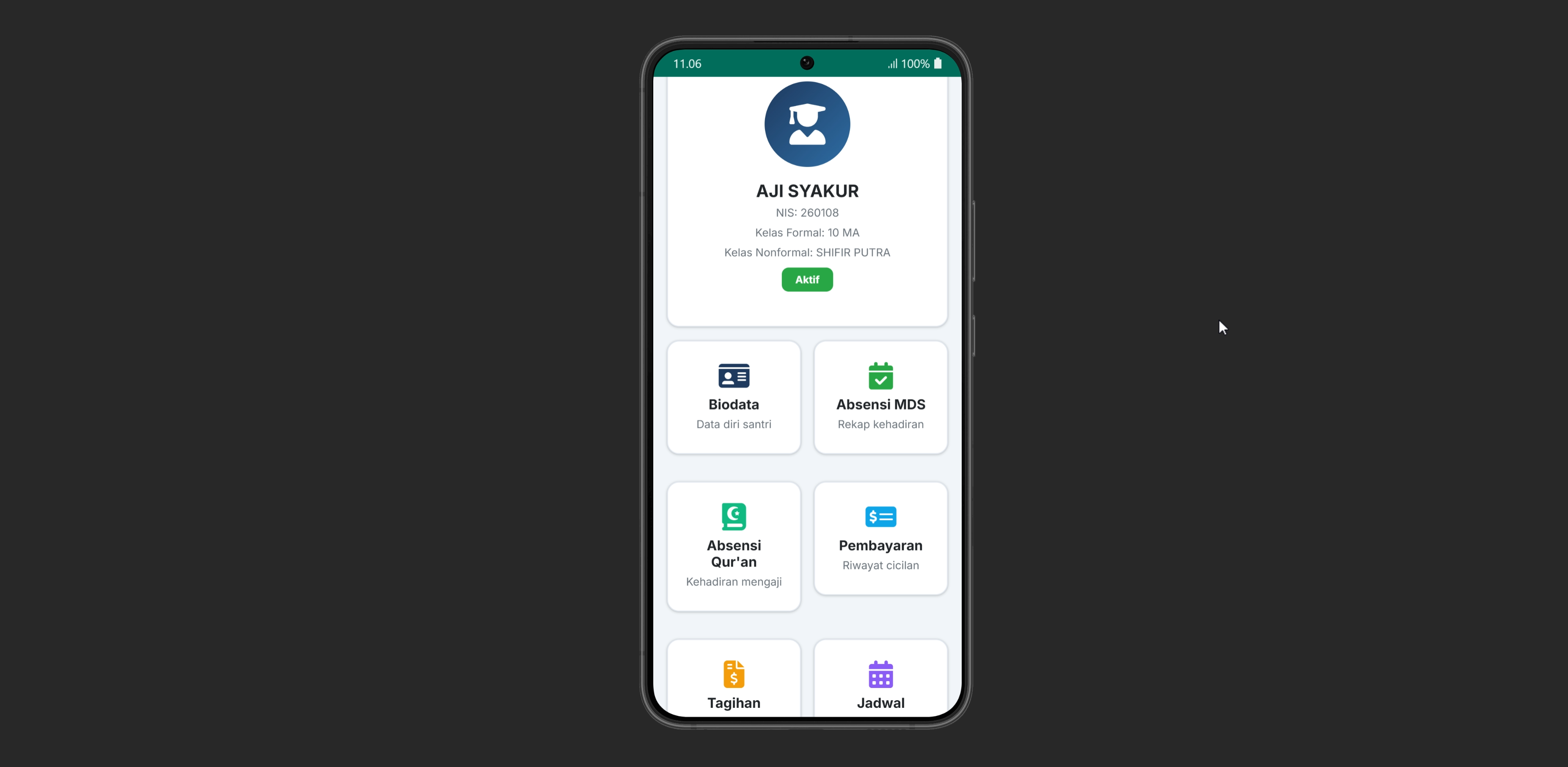 Portal Wali Santri & Sistem Informasi Pemantauan - Slide 1